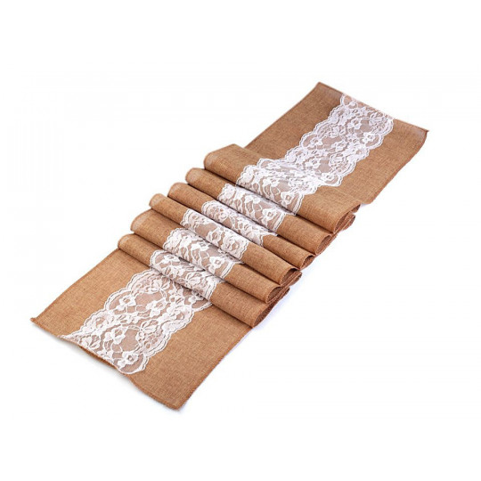 Běhoun / ubrus s krajkou 30x275 cm | Mimib