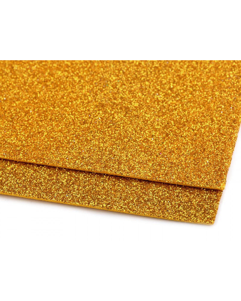 Pěnová guma Moosgummi s glitry 20x30 cm | Mimib