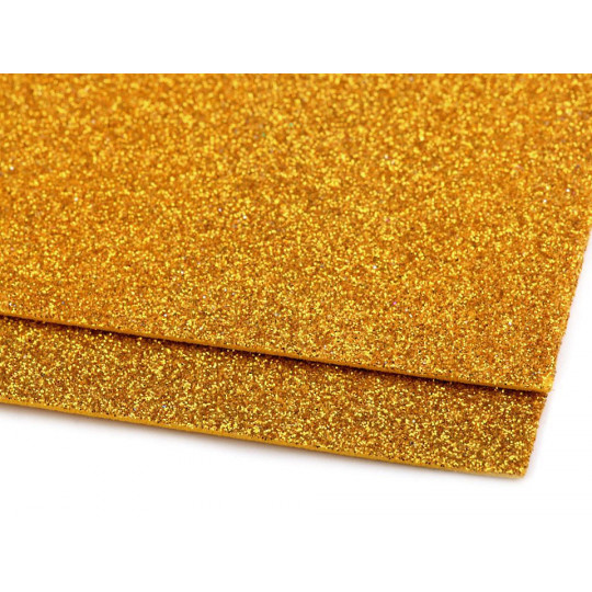 Pěnová guma Moosgummi s glitry 20x30 cm | Mimib