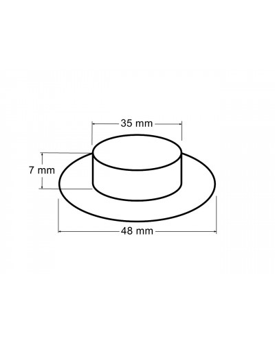 Průchodky s podložkou vnitřní Ø35 mm / vnější Ø48 mm | Mimib