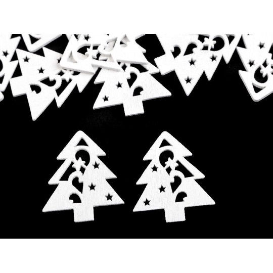 Dřevěná vánoční hvězda, srdce, stromeček | Mimib