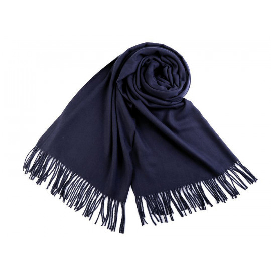 Šátek / šála typu pashmina s třásněmi 65x180 cm | Mimib