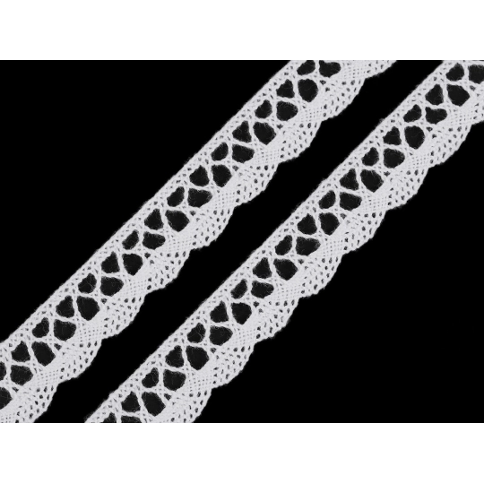 Bavlněná krajka šíře 18 mm paličkovaná | Mimib