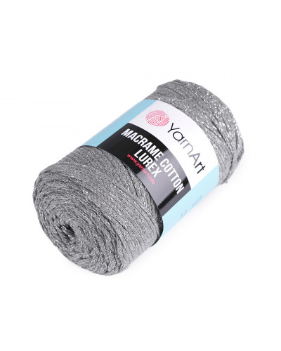 Pletací příze Macrame Cotton lurex 250 g | Mimib