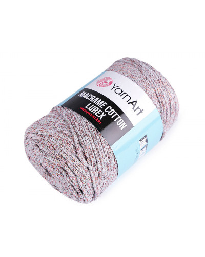 Pletací příze Macrame Cotton lurex 250 g | Mimib