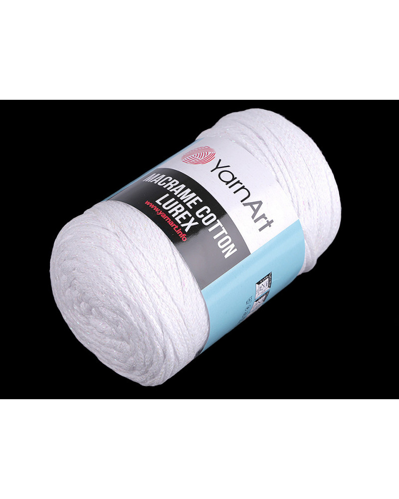 Pletací příze Macrame Cotton lurex 250 g | Mimib