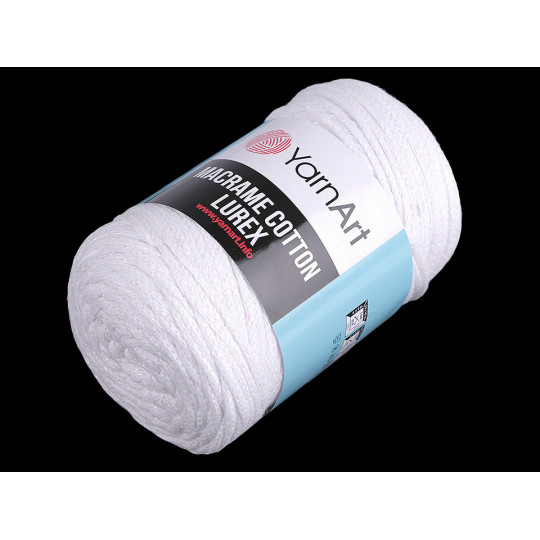 Pletací příze Macrame Cotton lurex 250 g | Mimib