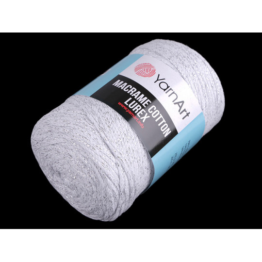 Pletací příze Macrame Cotton lurex 250 g | Mimib