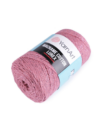 Pletací příze Macrame Cotton lurex 250 g | Mimib