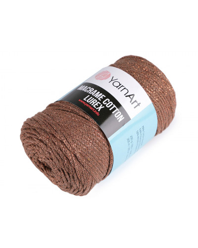 Pletací příze Macrame Cotton lurex 250 g | Mimib