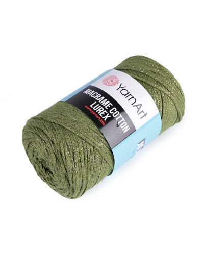 Pletací příze Macrame Cotton lurex 250 g | Mimib