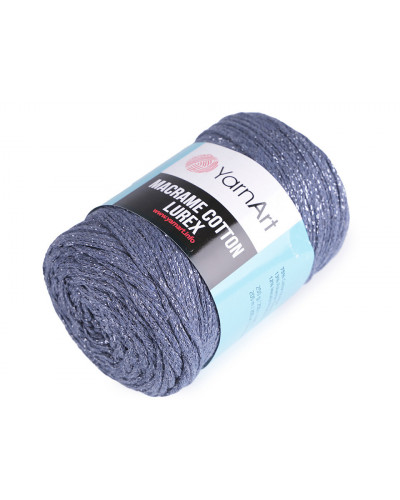 Pletací příze Macrame Cotton lurex 250 g | Mimib