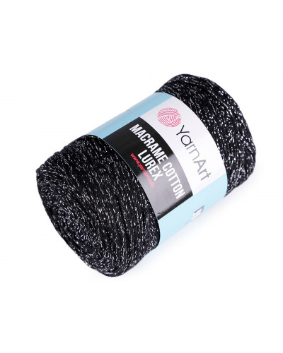 Pletací příze Macrame Cotton lurex 250 g | Mimib