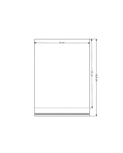 PP sáček s lepicí klopou 8x12 cm | Mimib