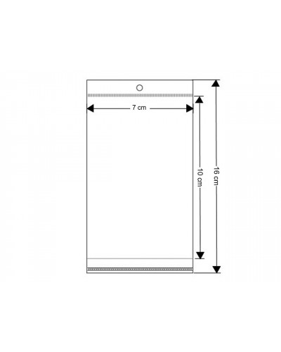 PP sáček s lepicí klopou 7x10 cm | Mimib