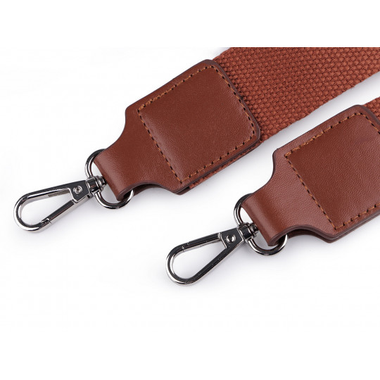 Textilní ucho / popruh na tašku s karabinami šíře 3,8 cm | Mimib