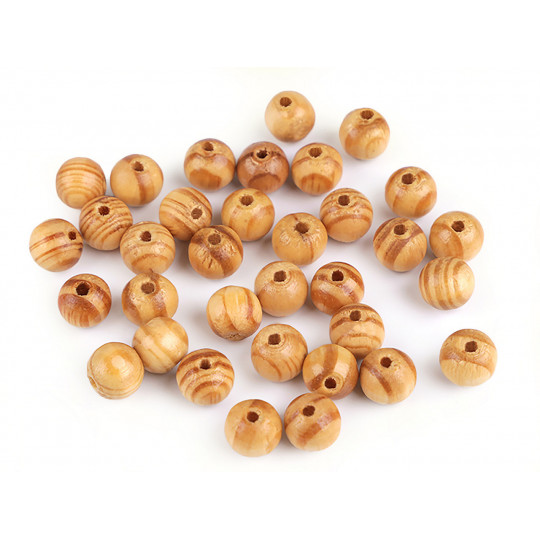 Dřevěné korálky Strip Ø10 mm | Mimib