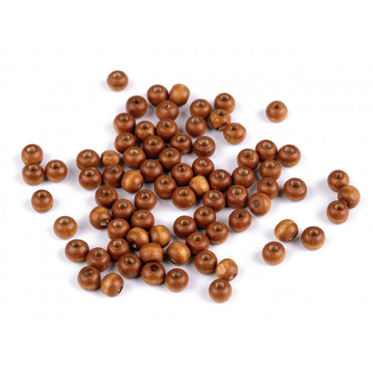 Dřevěné korálky Ø5-6 mm | Mimib