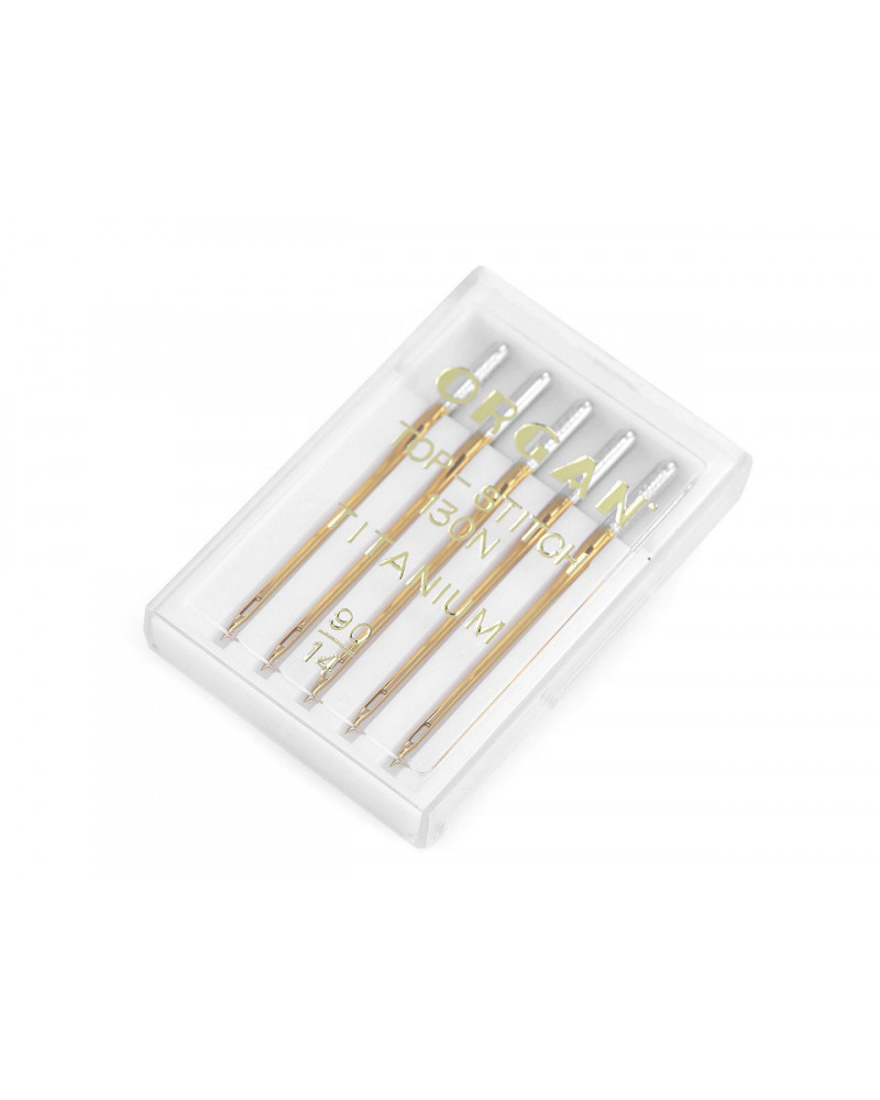 Strojové jehly Top Stitch s velkým ouškem 70, 80, 90 Organ | Mimib