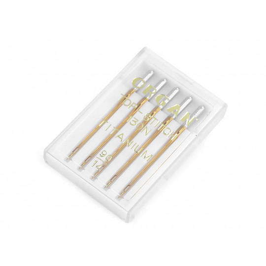 Strojové jehly Top Stitch s velkým ouškem 70, 80, 90 Organ | Mimib