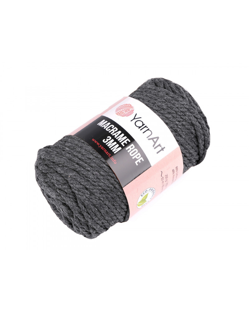 Pletací příze Macrame Rope 3 mm 250 g | Mimib