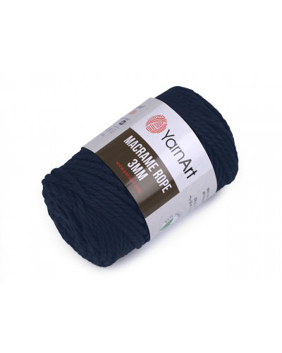 Pletací příze Macrame Rope 3 mm 250 g | Mimib