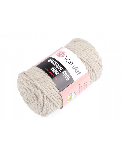 Pletací příze Macrame Rope 3 mm 250 g | Mimib