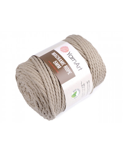 Pletací příze Macrame Rope 5 mm 500 g | Mimib