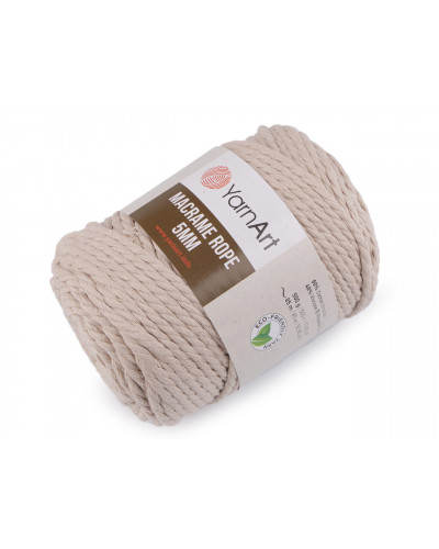 Pletací příze Macrame Rope 5 mm 500 g | Mimib