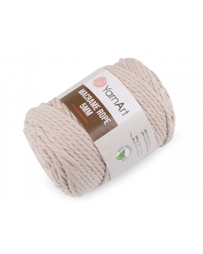 Pletací příze Macrame Rope 5 mm 500 g | Mimib