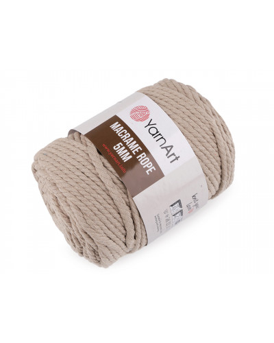 Pletací příze Macrame Rope 5 mm 500 g | Mimib