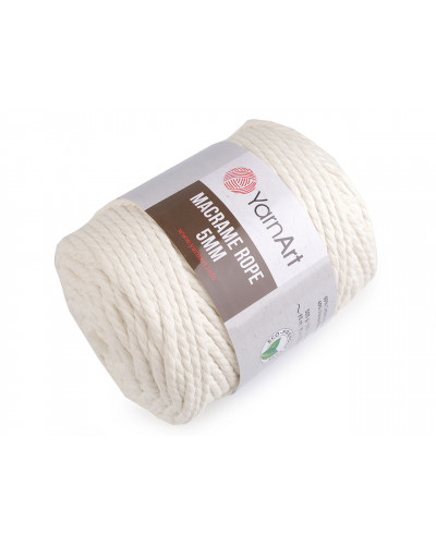 Pletací příze Macrame Rope 5 mm 500 g | Mimib