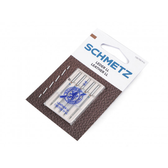Strojové jehly na kůži sdružené 80, 90, 100 Schmetz na kartě | Mimib