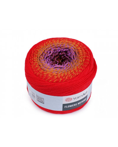 Pletací příze Flowers merino 225 g | Mimib