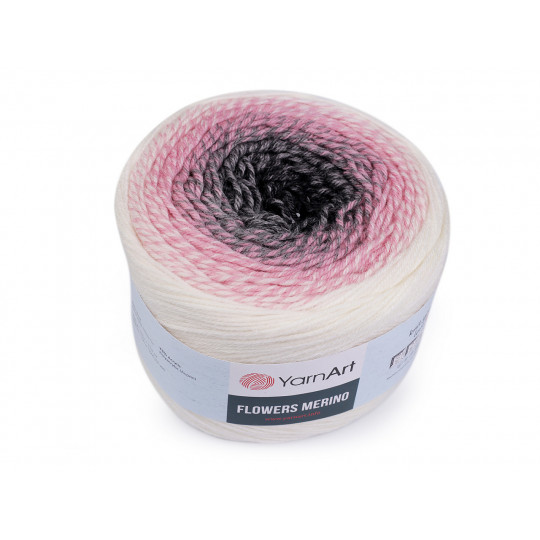 Pletací příze Flowers merino 225 g | Mimib