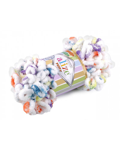 Pletací příze Alize Puffy color 100 g | Mimib