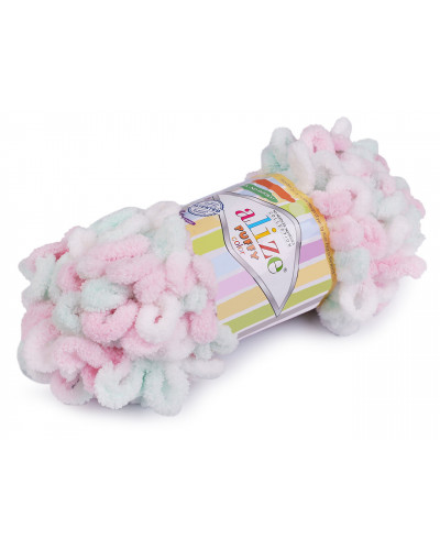 Pletací příze Alize Puffy color 100 g | Mimib