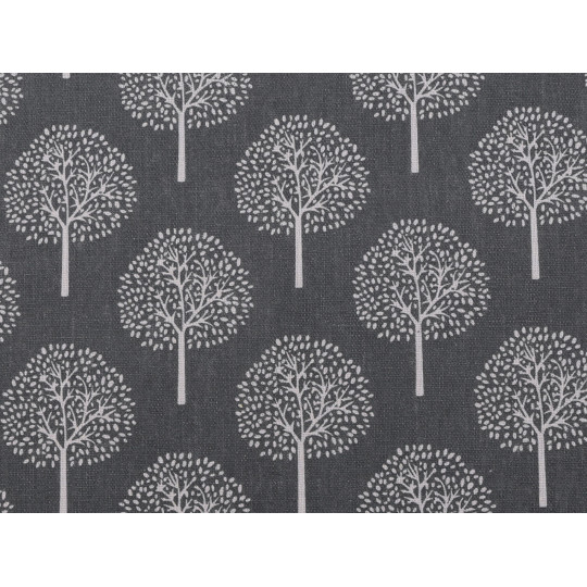 Bavlněná metráž / imitace lnu hrubší, stromy | Mimib