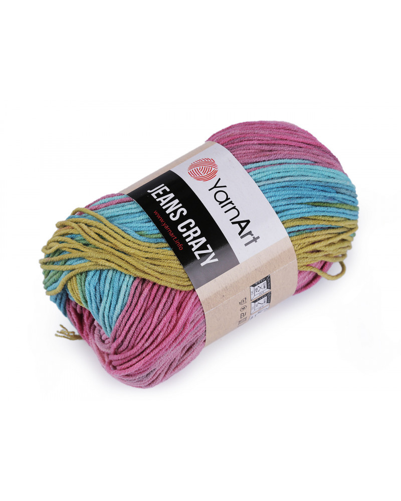 Pletací příze Jeans Crazy 50 g | Mimib