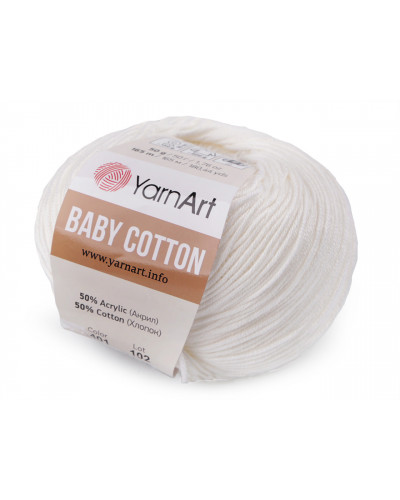 Pletací příze Baby Cotton 50 g | Mimib