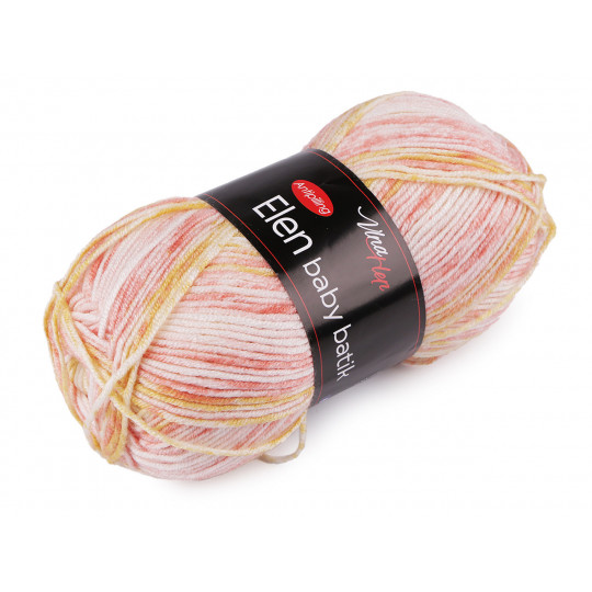 Pletací příze Elen baby batik 100 g | Mimib