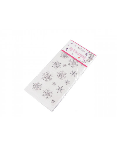 Samolepky kamínkové vločky, srdce, hvězdy | Mimib