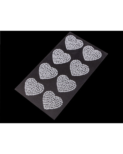 Samolepky kamínkové vločky, srdce, hvězdy | Mimib