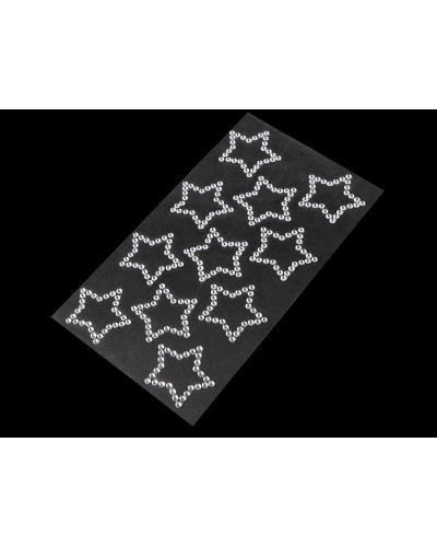 Samolepky kamínkové vločky, srdce, hvězdy | Mimib