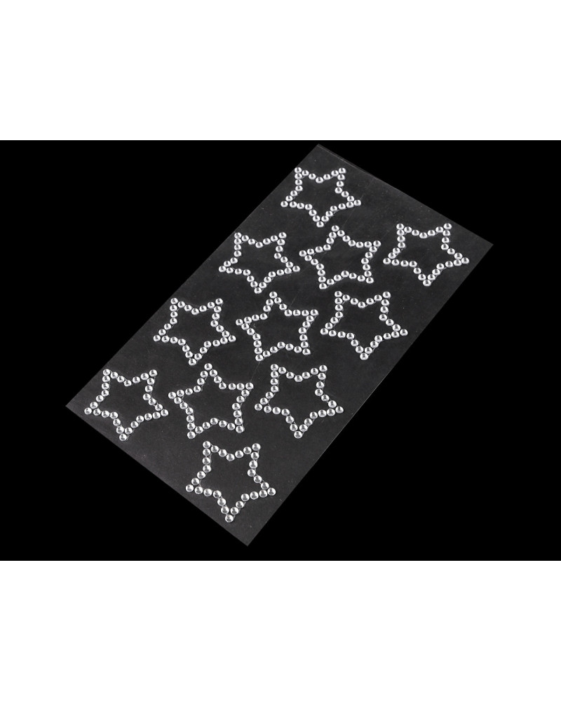 Samolepky kamínkové vločky, srdce, hvězdy | Mimib