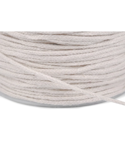 Oděvní šňůra / bavlněná příze / knot Ø2 mm splétaná | Mimib