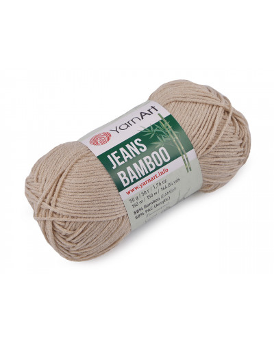 Pletací příze Jeans Bamboo 50 g | Mimib