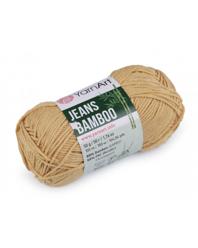 Pletací příze Jeans Bamboo 50 g | Mimib