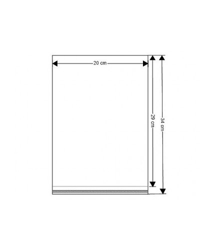 PP sáček s lepicí klopou 20x29 cm | Mimib