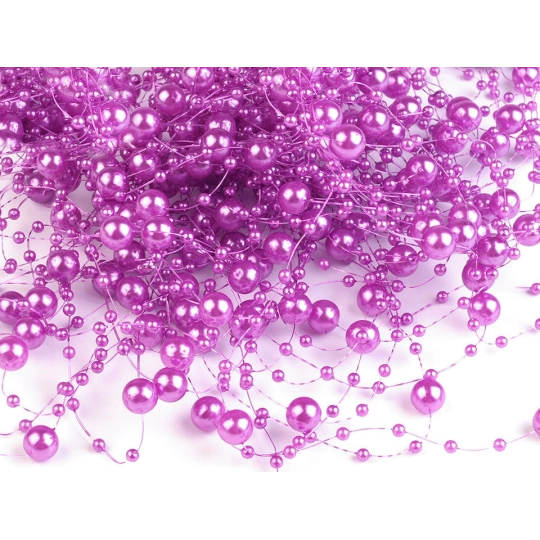 Perly na silonu Ø7 mm délka 130 cm | Mimib